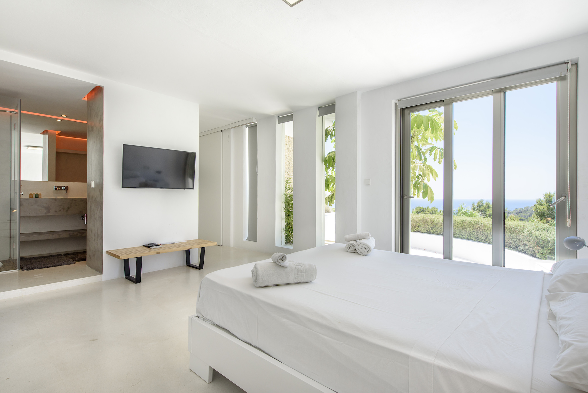 Resa Estates modern villa for sale te koop Cala Tarida Ibiza bedroom 2.jpg